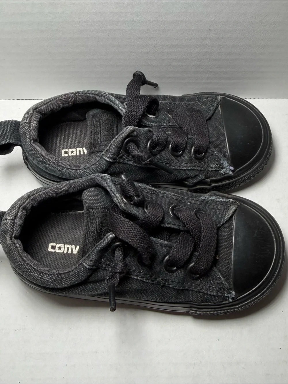 Converse Black All Star Low Top Sneakers Toddler 7